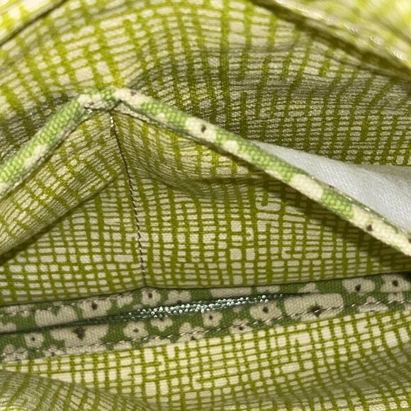 FOSSIL KEY PER TOTE Apple Green Coated Canvas Shoulder Bag Purse Handbag - NEW - Picture 12 of 12